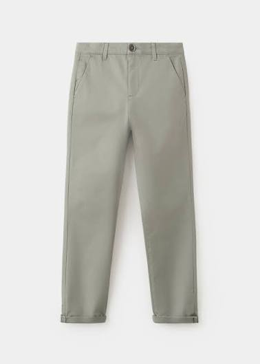 Olive Tailored Chino Trousers