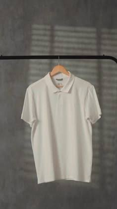 Minimalist Cream White Polo Shirt