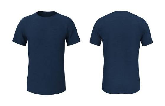 Classic Navy Crewneck Cotton Tee