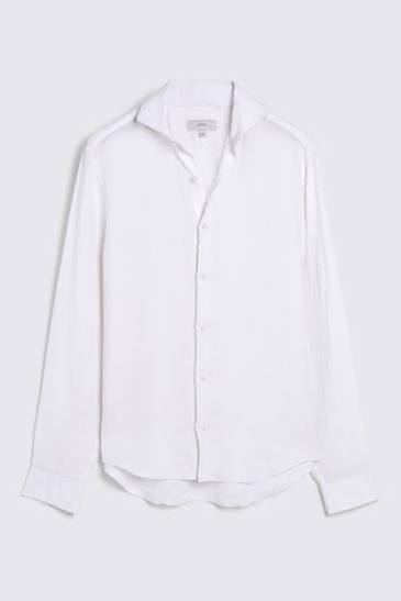 Classic White Casual Linen Shirt
